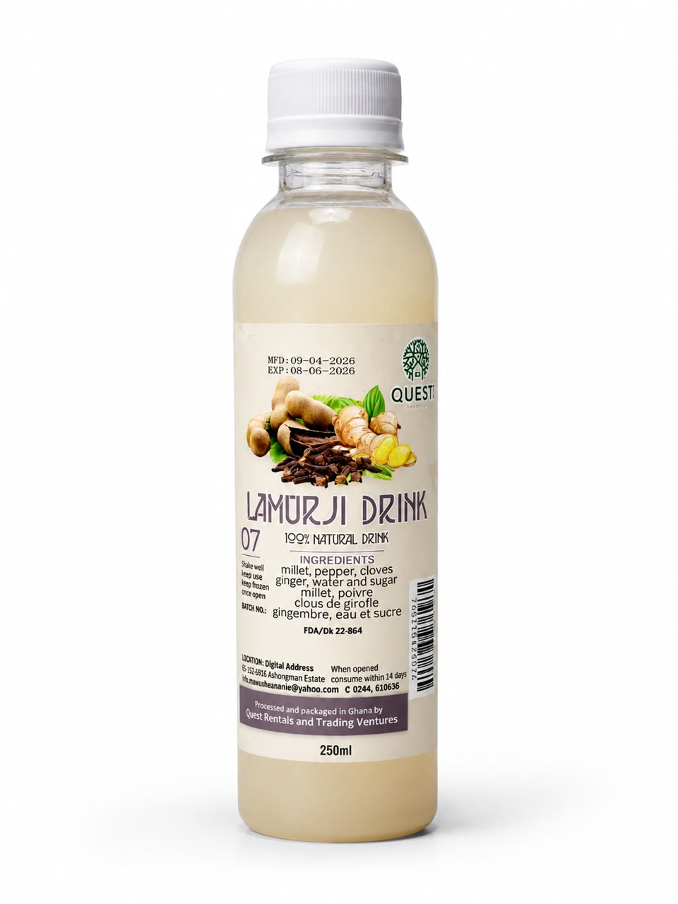 Quest 100% Natural Lamurji Drink (250ml)